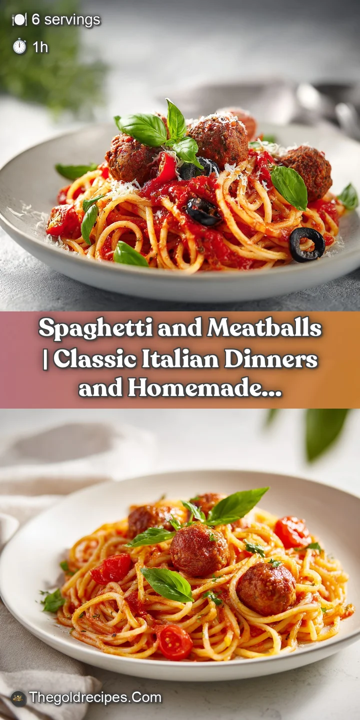 Close-up of plump, savory meatballs nestled in a nest of golden spaghetti, with a swirl of deep red sauce.