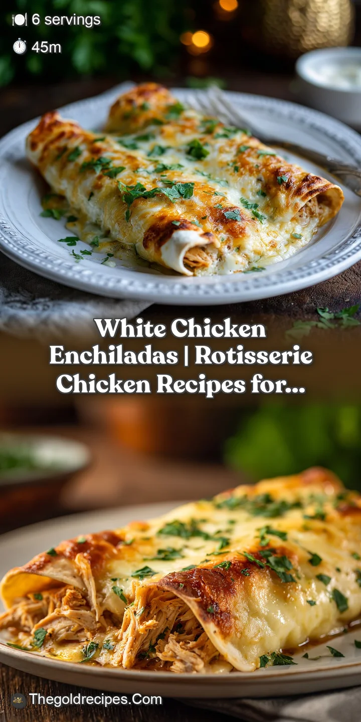 Close-up of a fork lifting a tender white chicken enchilada, revealing a creamy, cheesy interior.