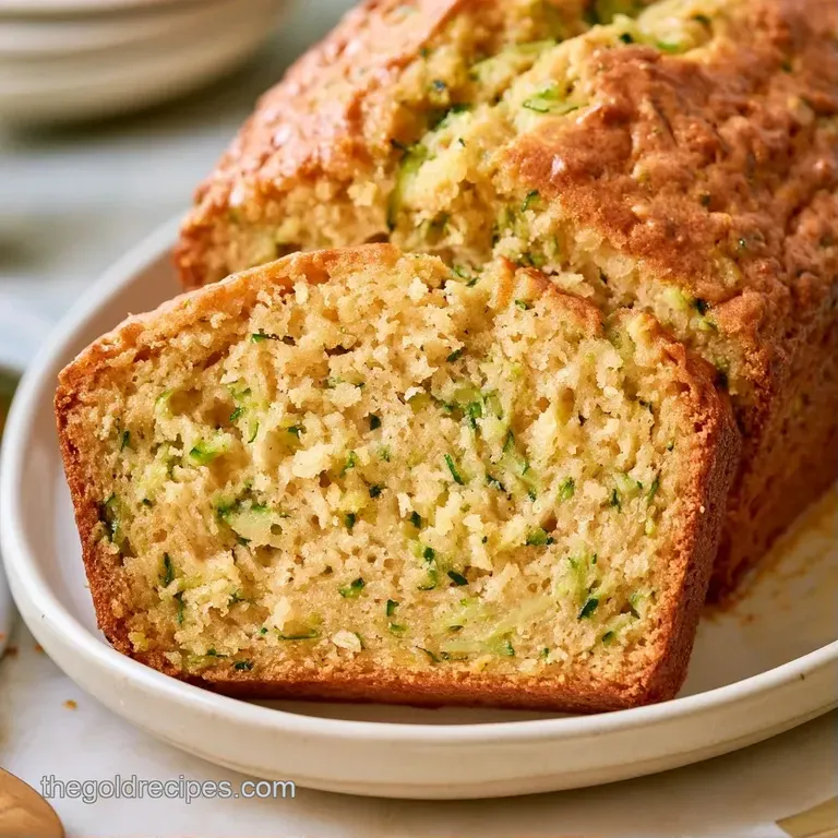 Thick slices of golden quick bread on a wooden board with a pat of melting butter and a white linen napkin.
