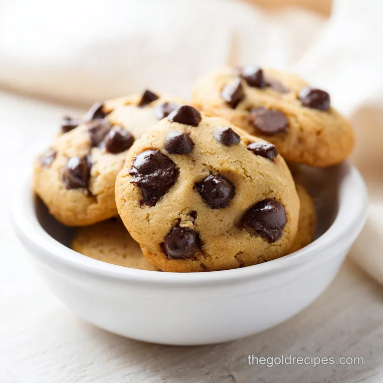 A neat stack of warm, golden cookies on a white ceramic plate beside a glass of milk and a crisp linen napkin.