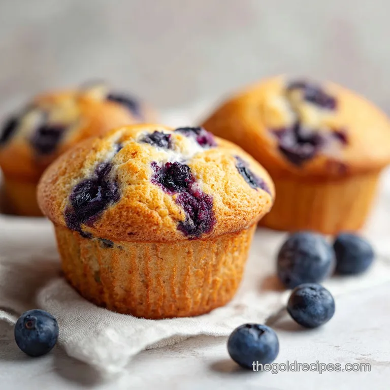 Blueberry Protein Muffins: Tender and Moist