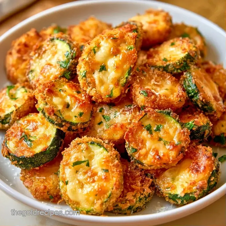Golden-brown breaded rounds artfully arranged on a marble slab with sprigs of fresh herbs and a creamy white sauce.