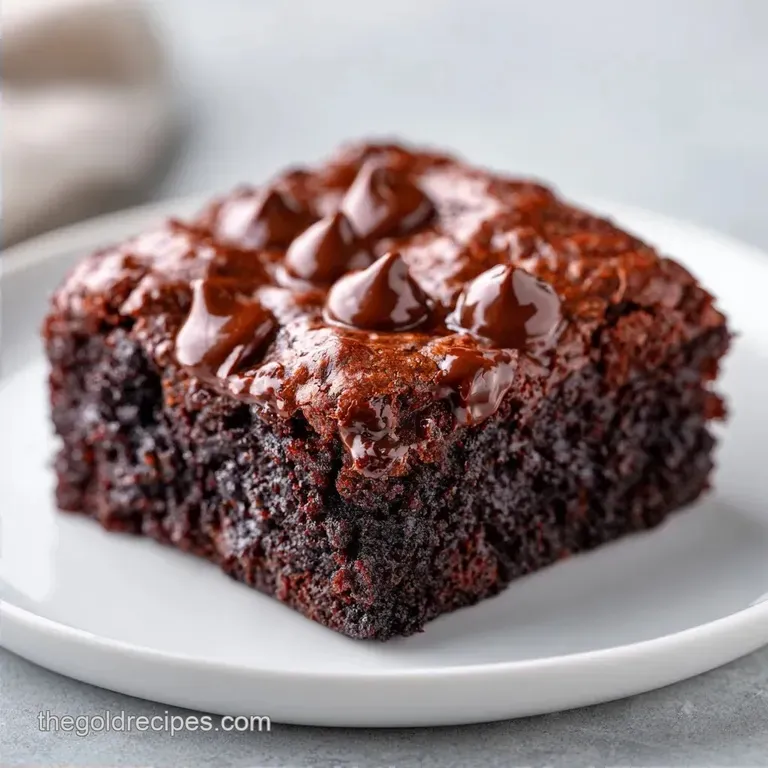 Healthy Chocolate Chip Zucchini Brownies