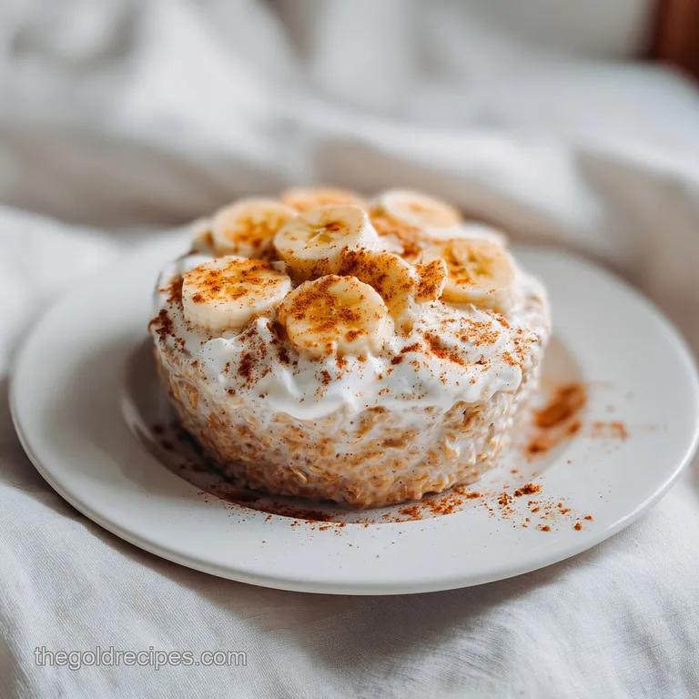 Cinnamon Banana Bread Overnight Oats: High Protein