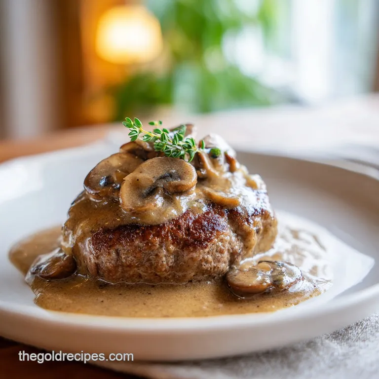 Salisbury Steak with Mushroom Gravy