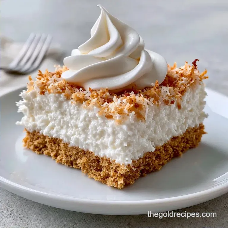 Coconut Cream Bars with Graham Cracker Crust