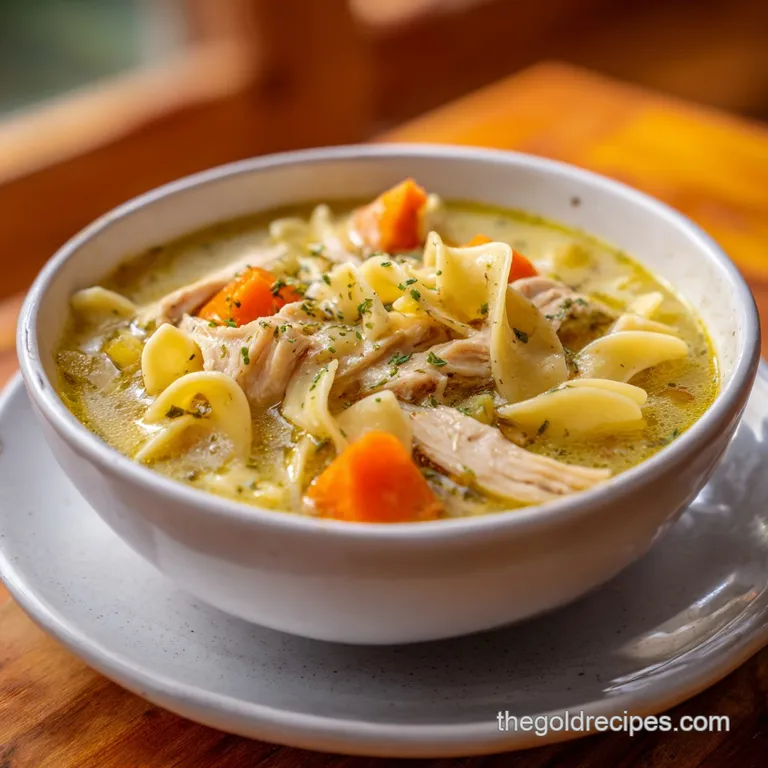 Easy Creamy Chicken Noodle Soup