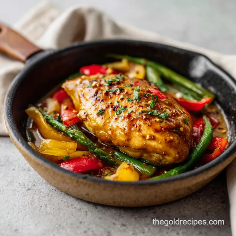 Pan-seared chicken breast topped with vibrant green parsley, artfully arranged with roasted potatoes.