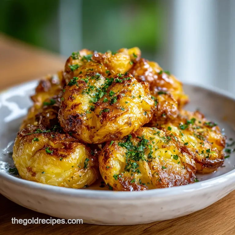 Crispy Air Fryer Smashed Potatoes