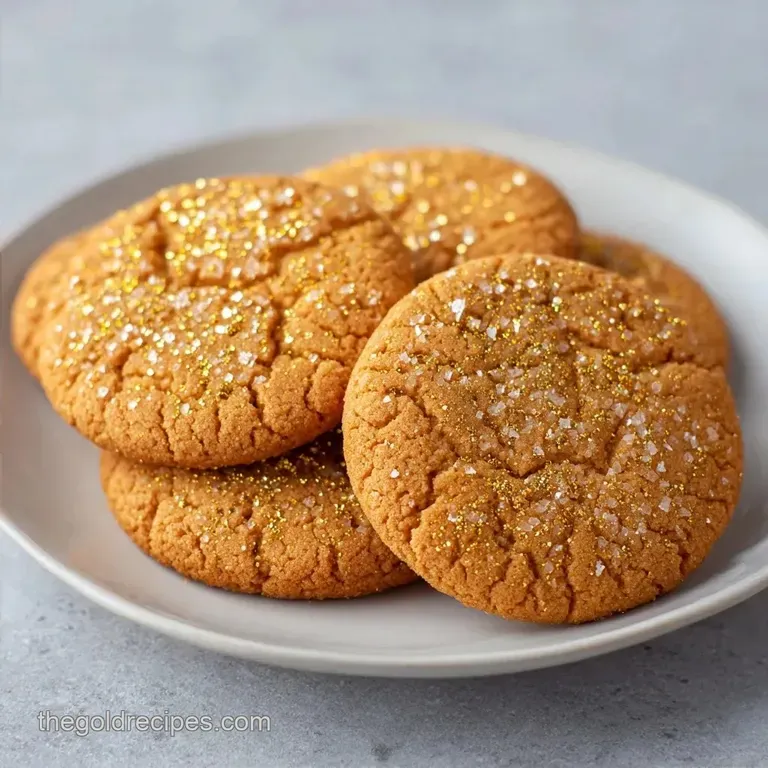 Edible Gold Dust Cookies: Velvety and Crisp