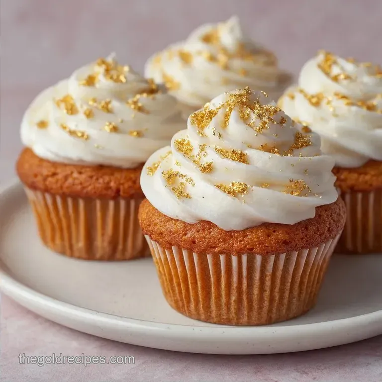 Luxury Edible Gold Flake Cupcakes