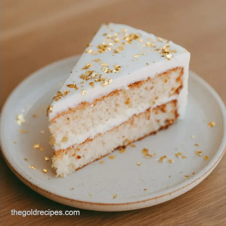 Fancy Gold Leaf Cake: Velvety and Luxurious