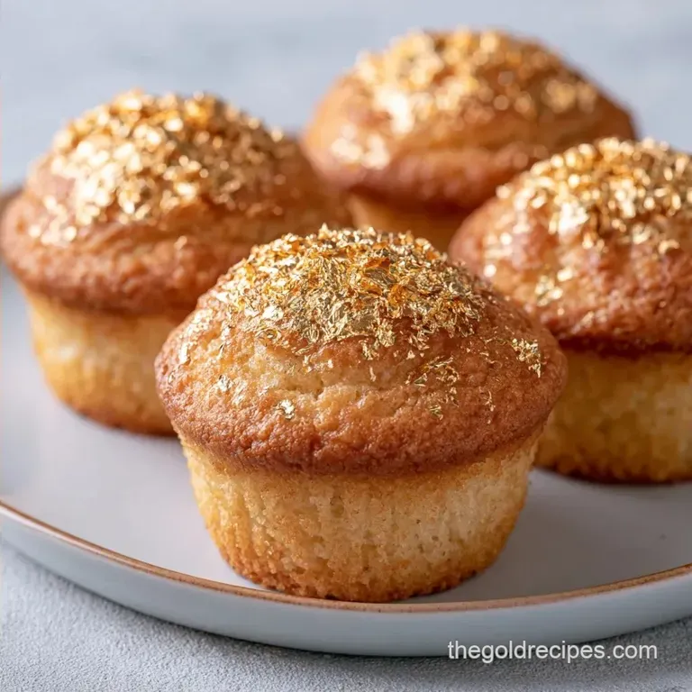 Fast Gold Topped Cupcakes: Shatter Thin Finish