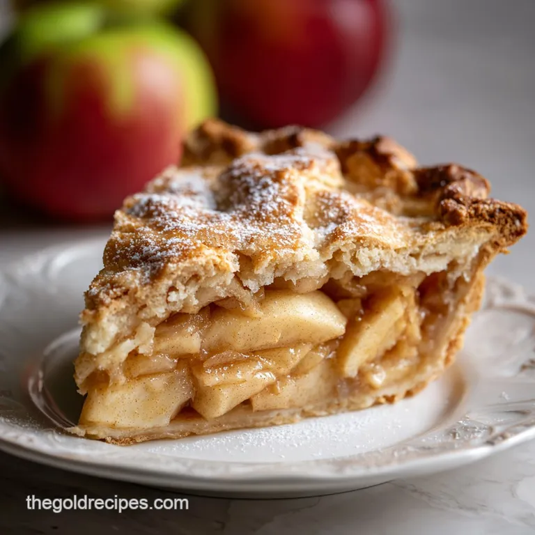 Flaky Apple Pie: Shattering Crust and Tart Filling