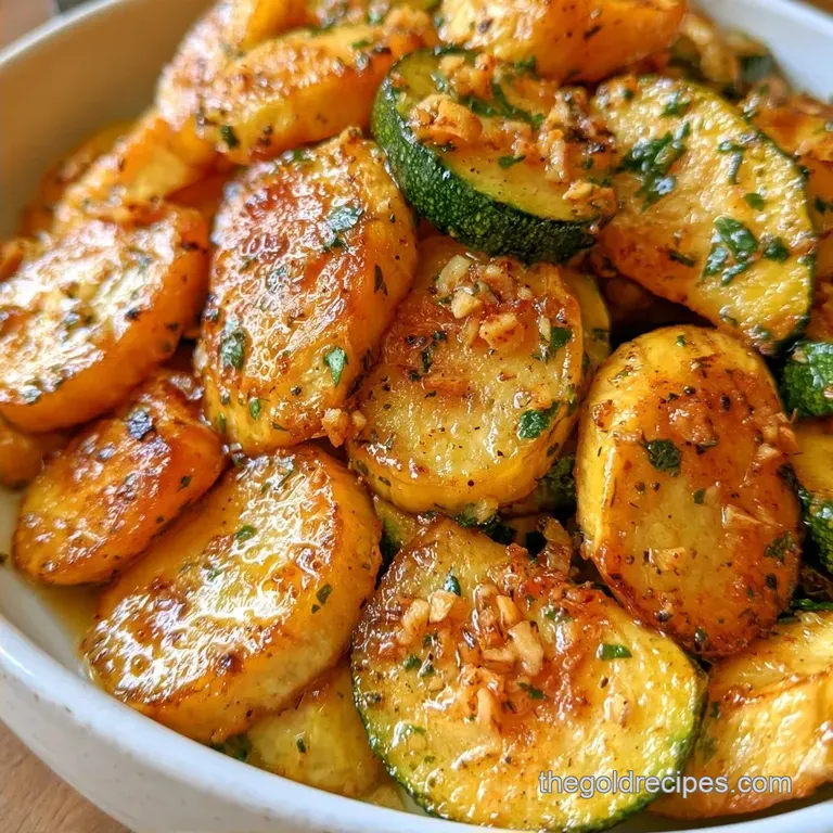 Garlic Sauteed Zucchini with Lemon Butter