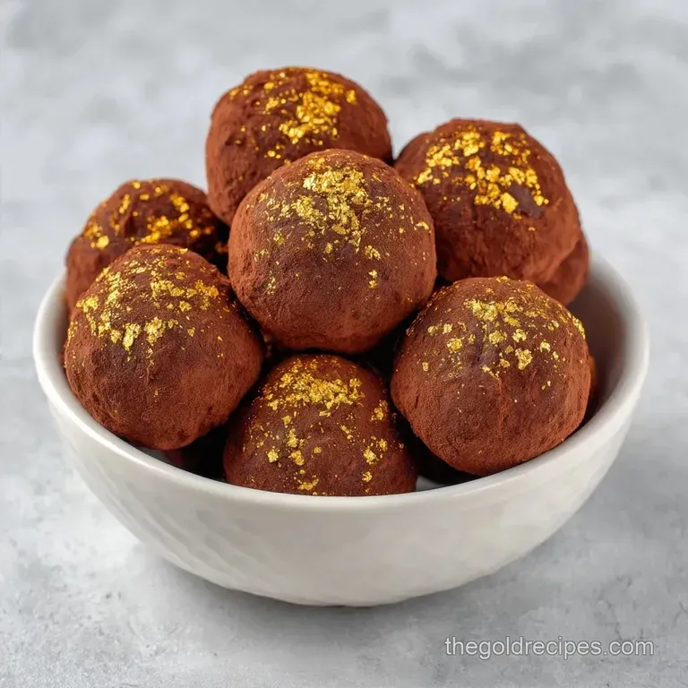 Gilded Chocolate Truffles: Velvety and Rich