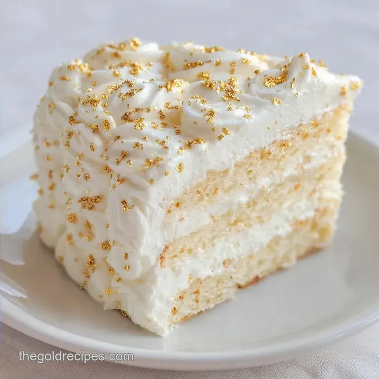 Gold Dusted Buttercream Cake: Metallic Sheen
