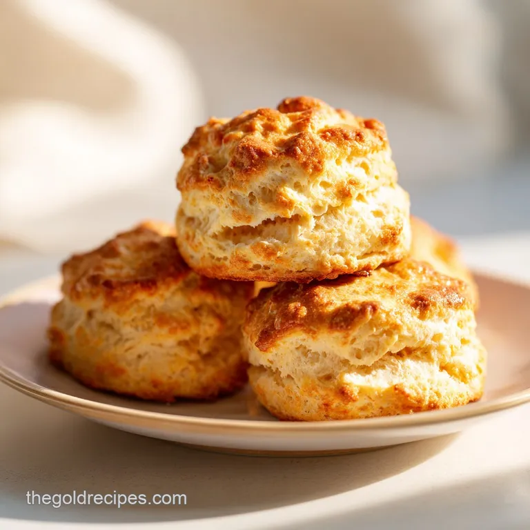 Warm, golden biscuits elegantly arranged on a rustic wooden board, dusted with flour.