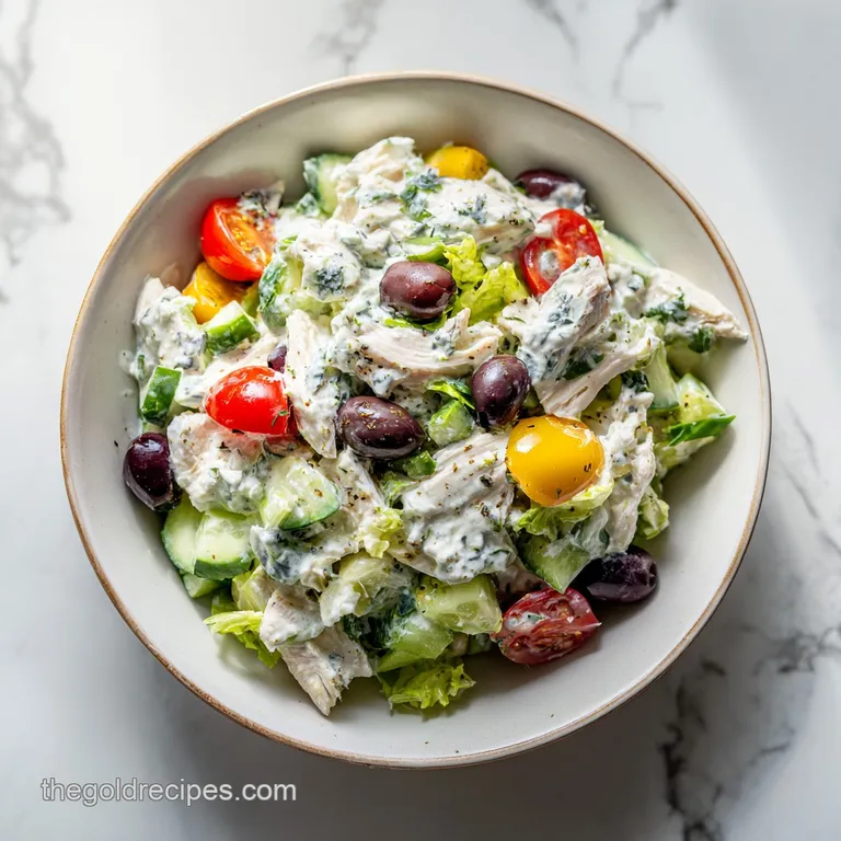 Greek Tzatziki Chicken Salad: Crunchy and Fresh