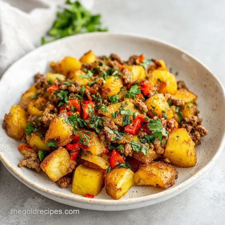 Ground Beef Potato Skillet: One Pan Dinner