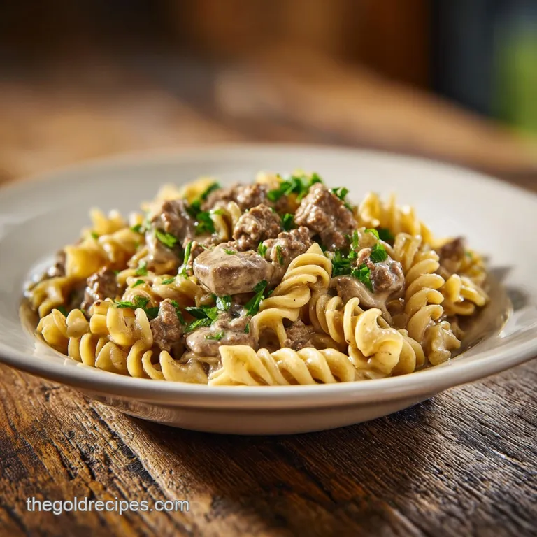 Easy Ground Beef Stroganoff No Mushrooms: Velvety Sauce