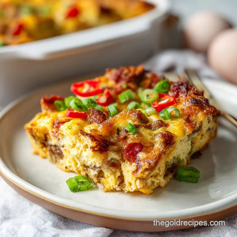 Homemade Breakfast Casserole: Crispy and Savory