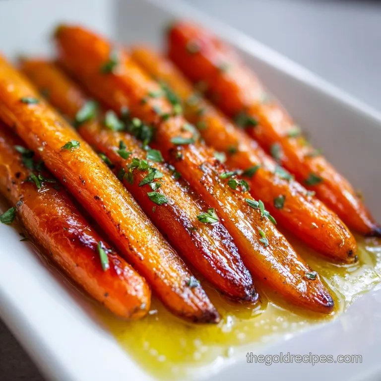 Roasted Carrots With Hot Honey Glaze