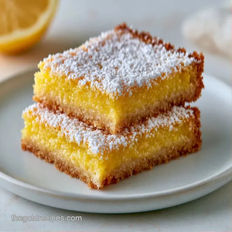 A single square of bright yellow lemon curd on a buttery crust, topped with a delicate mint leaf and zest.