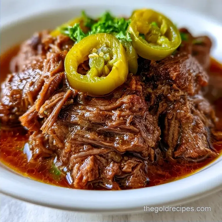 Missippi Pot Roast with Pepperoncinis