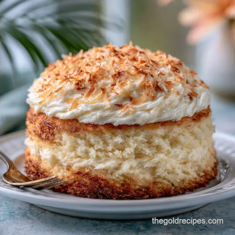 Fluffy Moist Coconut Cake Recipe