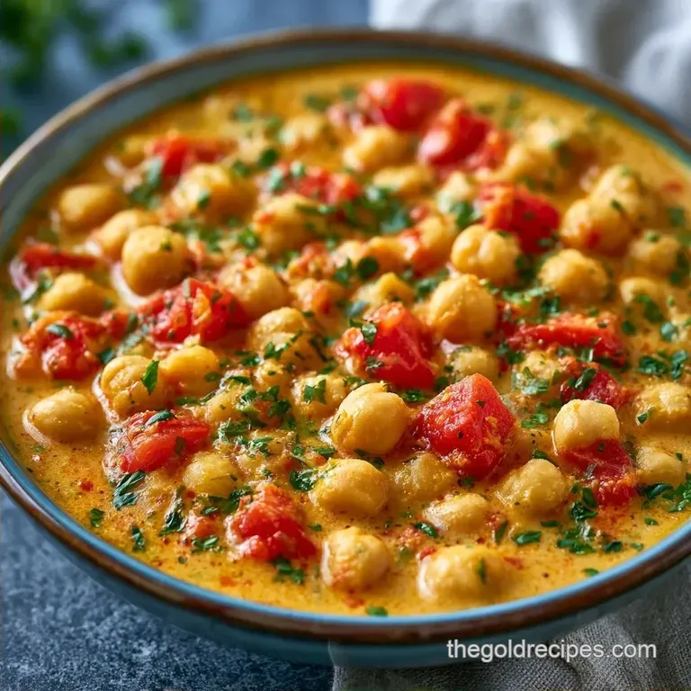Quick Coconut Chickpea Curry with Coconut Milk