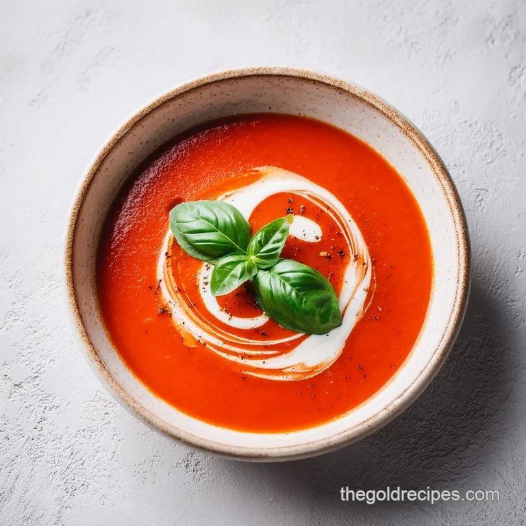 Mouthwatering Roasted Tomato Basil Soup: Creamy