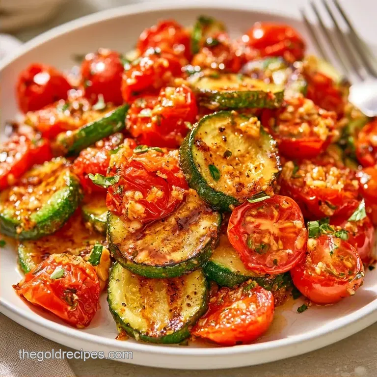 Roasted Zucchini Tomatoes with Garlic