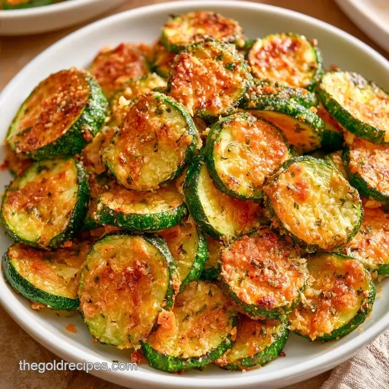 Crispy Roasted Zucchini with Parmesan