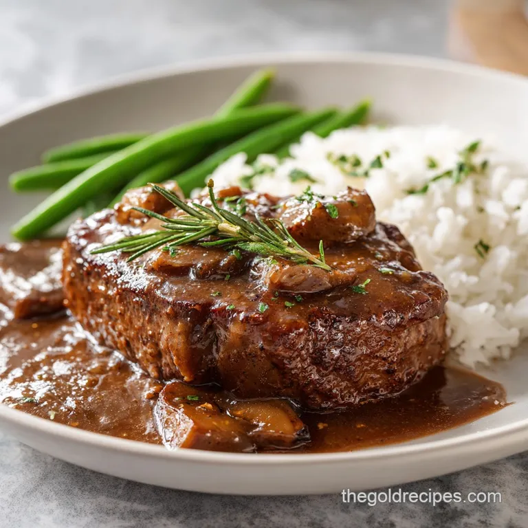 Slow Cooker Cube Steak with Onion Gravy