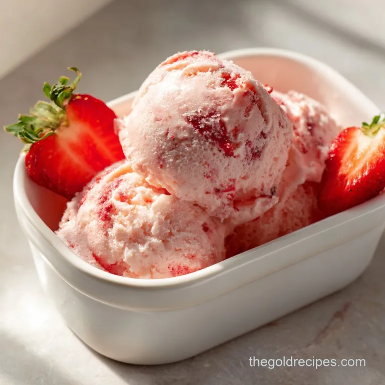 Strawberry Protein Ice Cream