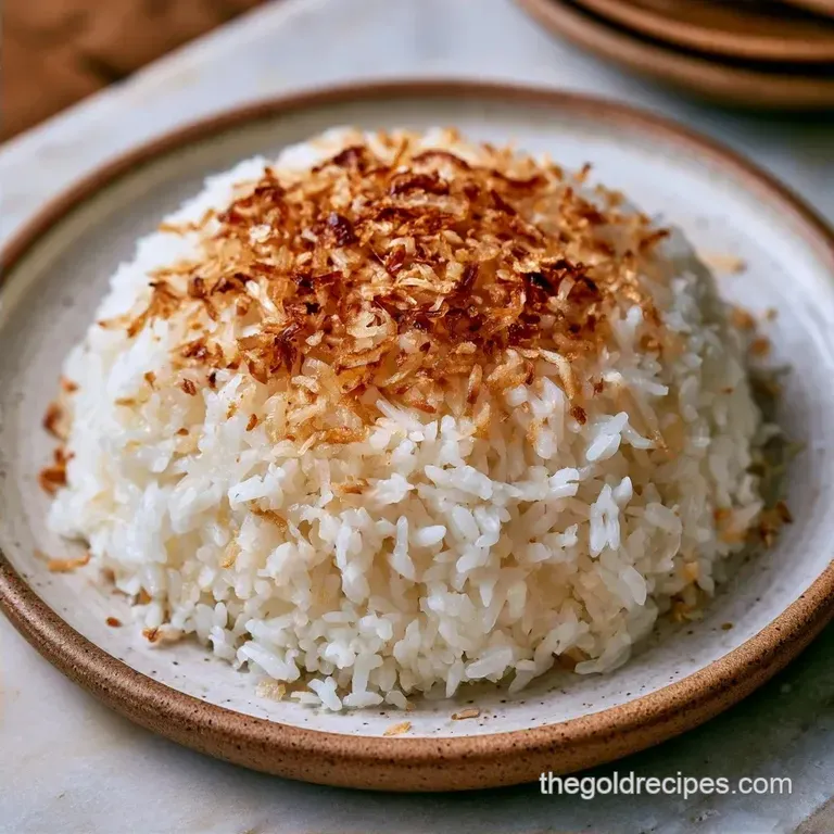 Fragrant Toasted Coconut Rice Recipe