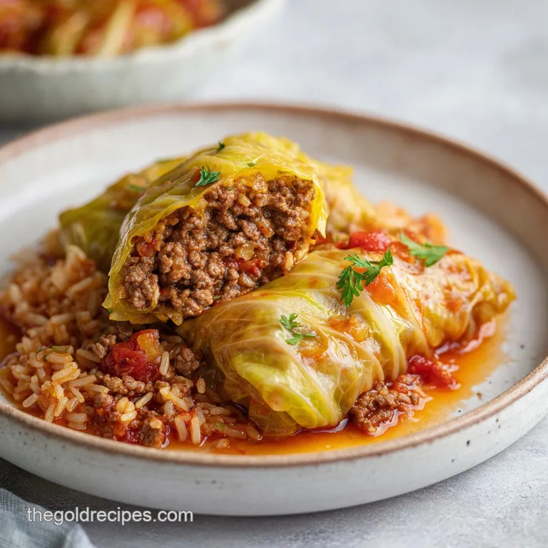 One Pot Unstuffed Cabbage Rolls
