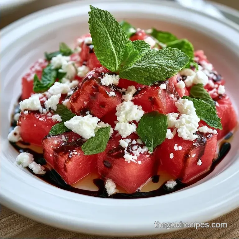 Watermelon and Feta Snack in 45 Minutes