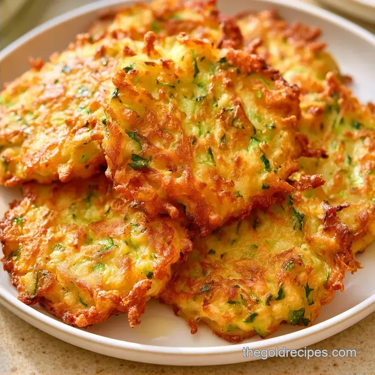 Crispy Zucchini Potato Fritters